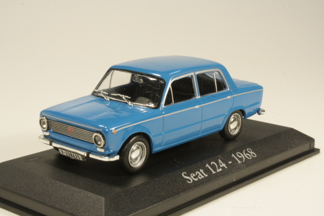 Seat 124 Berlina 1968, sininen - Sulje napsauttamalla kuva