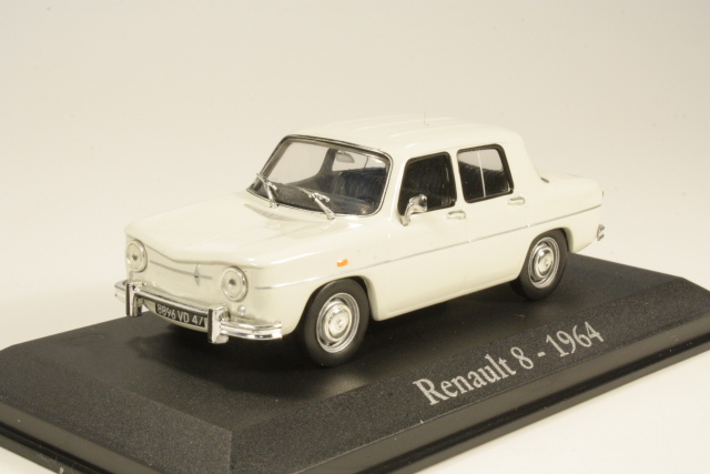 Renault 8 1964, valkoinen - Sulje napsauttamalla kuva