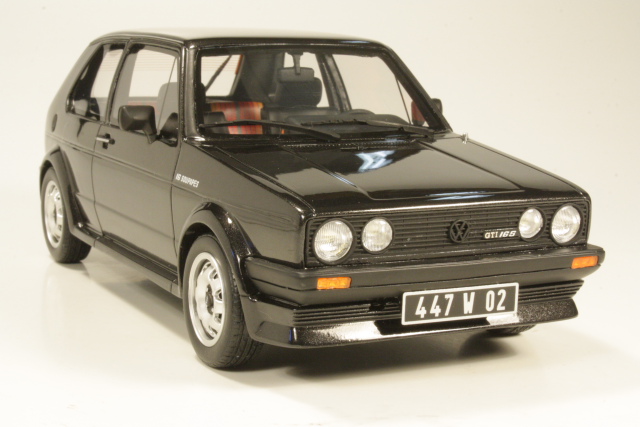 VW Golf 1 GTi 16S Oettinger, tummanharmaa - Sulje napsauttamalla kuva