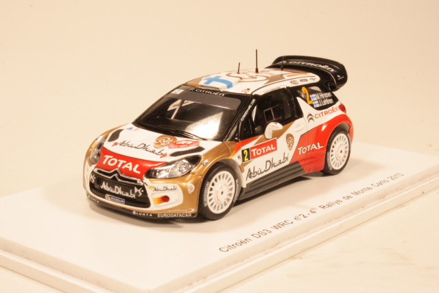 Citroen DS3 WRC, 4th. Monte Carlo 2013, M.Hirvonen, no.2