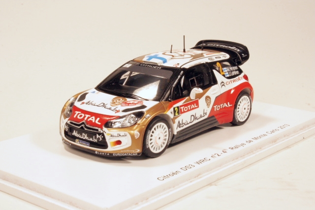 Citroen DS3 WRC, 4th. Monte Carlo 2013, M.Hirvonen, no.2