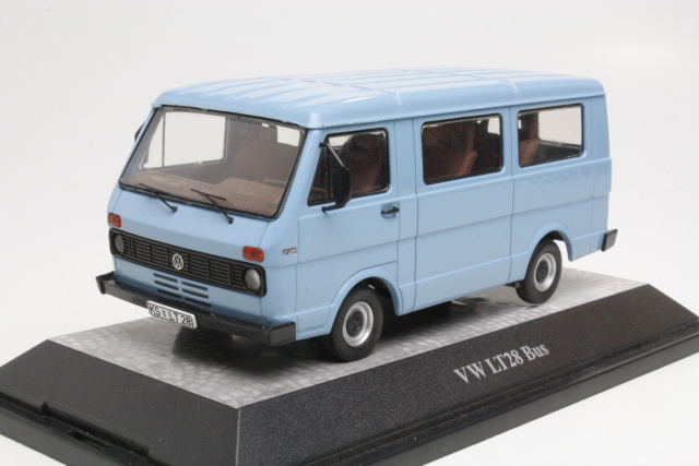 VW LT28 Bus 1975, sininen - Sulje napsauttamalla kuva