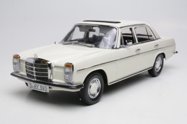 Mercedes 220 (W115) 1968 "Strich 8", valkoinen - Sulje napsauttamalla kuva