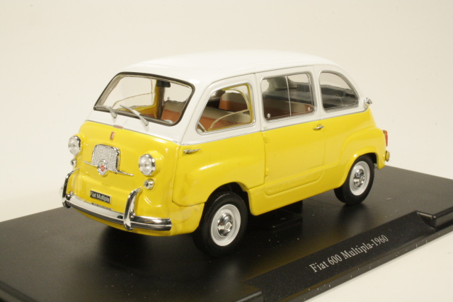 Fiat 600 Multipla 1960, keltainen/valkoinen - Sulje napsauttamalla kuva