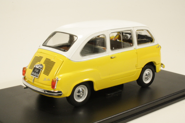 Fiat 600 Multipla 1960, keltainen/valkoinen - Sulje napsauttamalla kuva