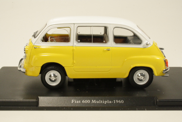 Fiat 600 Multipla 1960, keltainen/valkoinen - Sulje napsauttamalla kuva