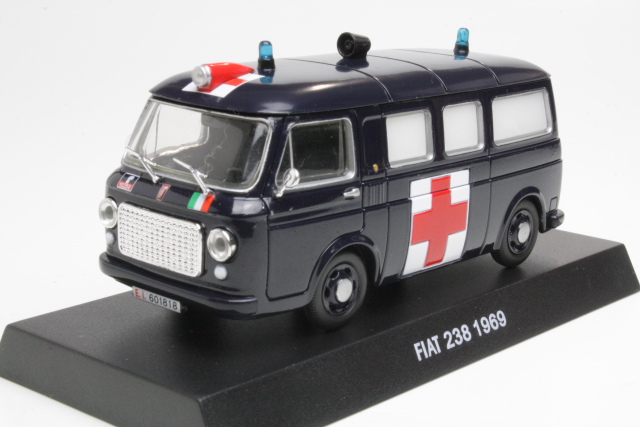 Fiat 238 Autoambulanza 1969, tummansininen "Carabinieri"