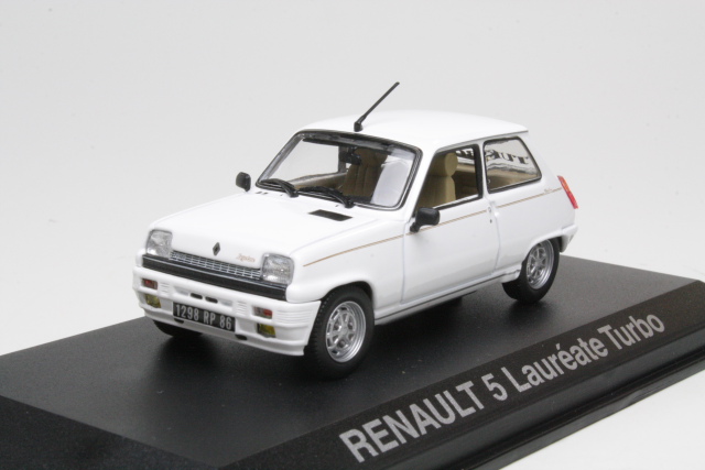 Renault 5 Laureate Turbo 1985, valkoinen - Sulje napsauttamalla kuva