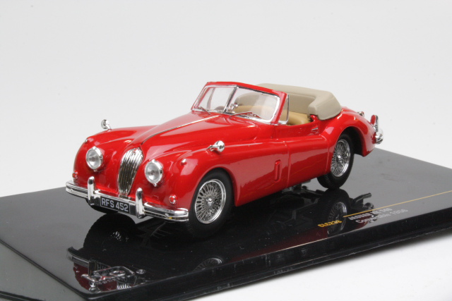 Jaguar XK140 Convertible 1956, punainen
