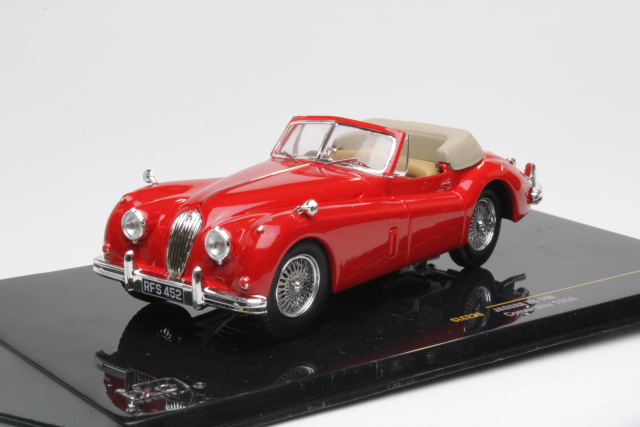 Jaguar XK140 Convertible 1956, punainen - Sulje napsauttamalla kuva