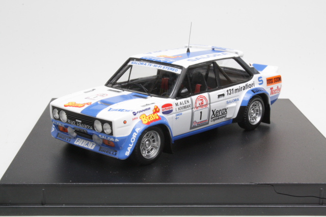 Fiat 131 Abarth, 1st. Finland 1980, M.Alen, no.1 - Sulje napsauttamalla kuva