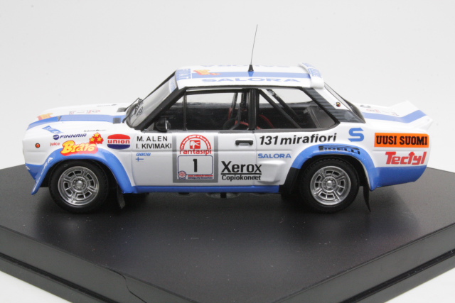 Fiat 131 Abarth, 1st. Finland 1980, M.Alen, no.1 - Sulje napsauttamalla kuva