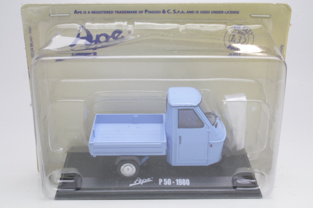 Piaggio Ape P50 1980, vaaleansininen