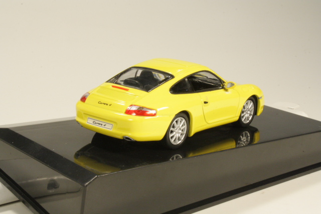 Porsche 911 Carrera 4 Coupe 2001, keltainen - Sulje napsauttamalla kuva