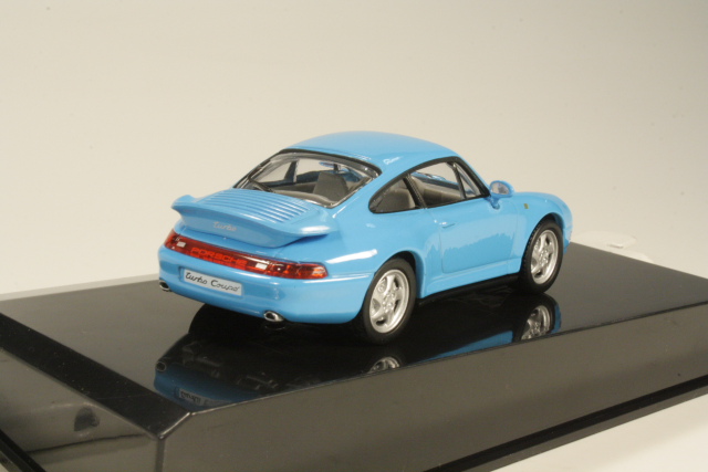 Porsche 911 Turbo Coupe 1995, vaaleansininen - Sulje napsauttamalla kuva