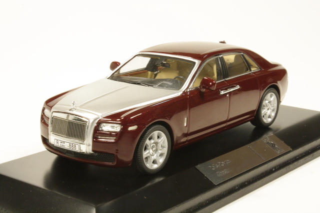 Rolls-Royce Ghost 2009, tummanpunainen/hopea