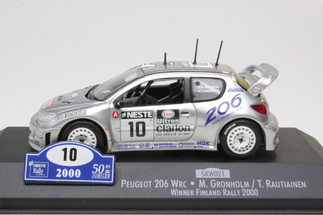 Peugeot 206 WRC, 1st. Finland 2000, M.Grönholm, no.10