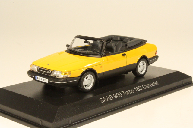 Saab 900 Turbo 16S Cabriolet 1991, keltainen