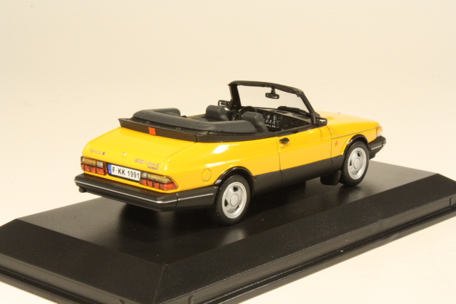 Saab 900 Turbo 16S Cabriolet 1991, keltainen