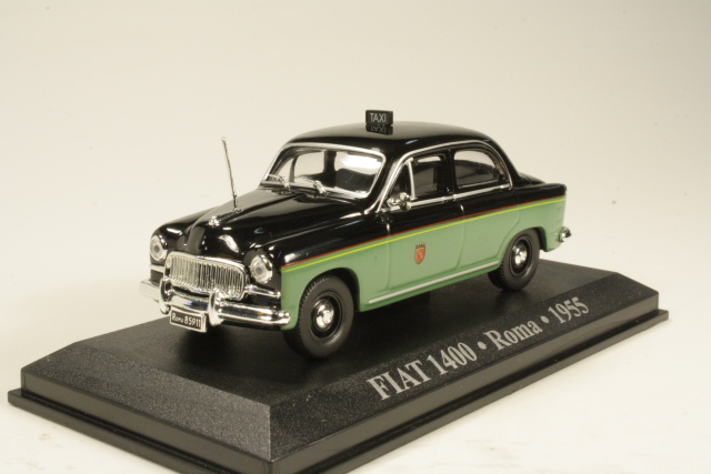Fiat 1400 Taxi Roma 1955, musta/vihreä