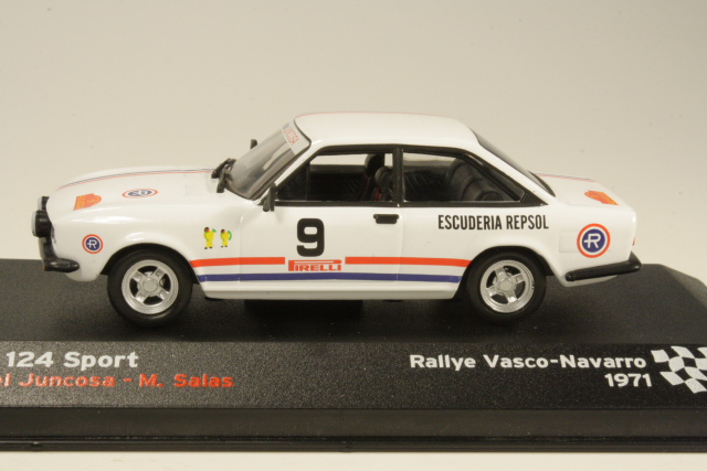 Seat 124 Sport, Vasco-Navarro 1971, M.Juncosa, no.9