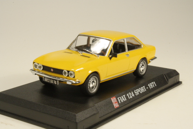 Fiat 124 Sport 1971, keltainen - Sulje napsauttamalla kuva