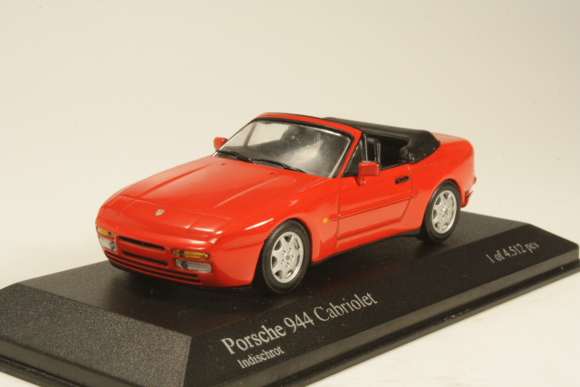 Porsche 944 Cabriolet 1991, punainen - Sulje napsauttamalla kuva