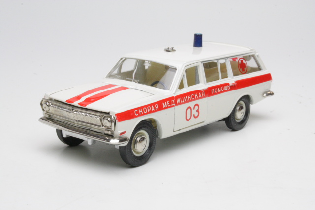 Volga GAZ 24-02 Ambulance, white/red