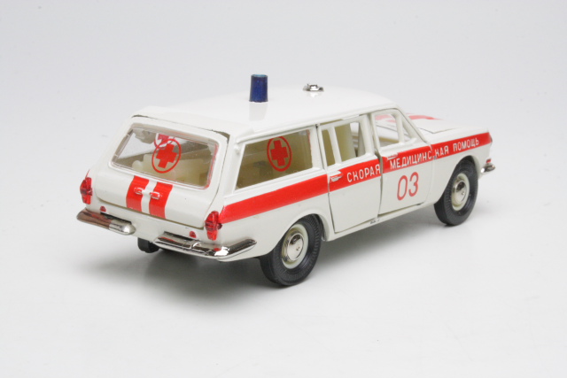 Volga GAZ 24-02 Ambulanssi, valkoinen/punainen - Sulje napsauttamalla kuva