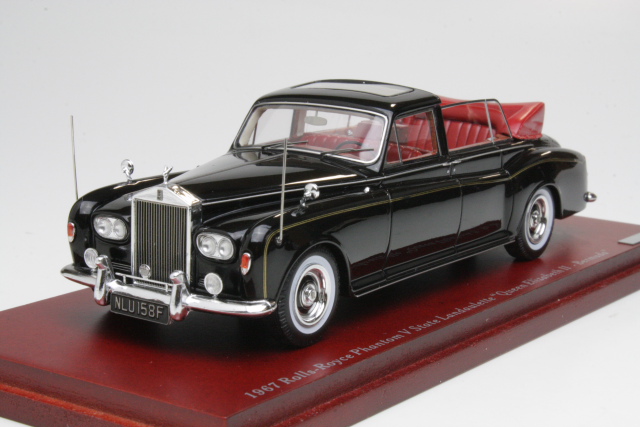 Rolls-Royce Phantom V State Landaulette 1967, musta