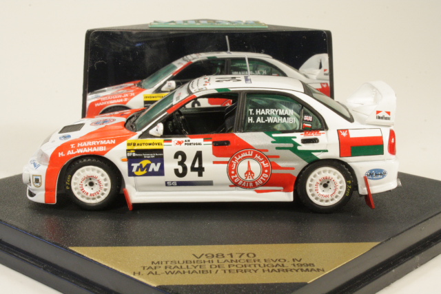 Mitsubishi Lancer Evo IV, Portugal 1998, H.Al-Wahabi, no.34 - Sulje napsauttamalla kuva