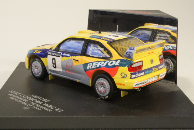 Seat Cordoba WRC, British 1999, H.Rovanperä, no.9 - Click Image to Close