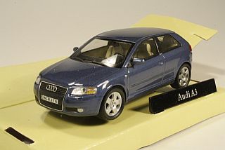 Audi A3, sininen - Sulje napsauttamalla kuva