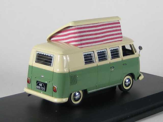 VW T1 Camping Bus, vihreä/valkoinen
