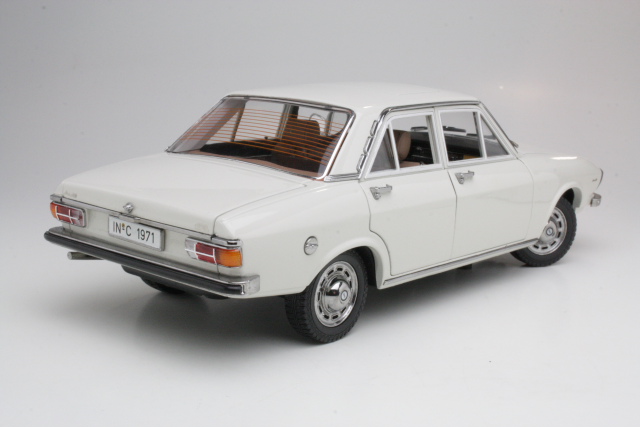 Audi 100 1971, valkoinen - Sulje napsauttamalla kuva