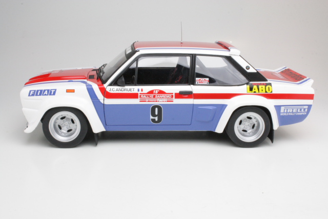 Fiat 131 Abarth, 1st. San Remo 1977, J.C.Andruet, no.9 - Sulje napsauttamalla kuva