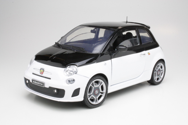 Fiat 500 Abarth, valkoinen/musta