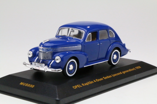 Opel Kapitän 4d 1950, blue