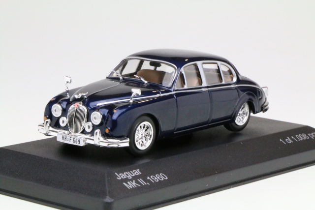 Jaguar Mk2 1960, tummansininen - Sulje napsauttamalla kuva