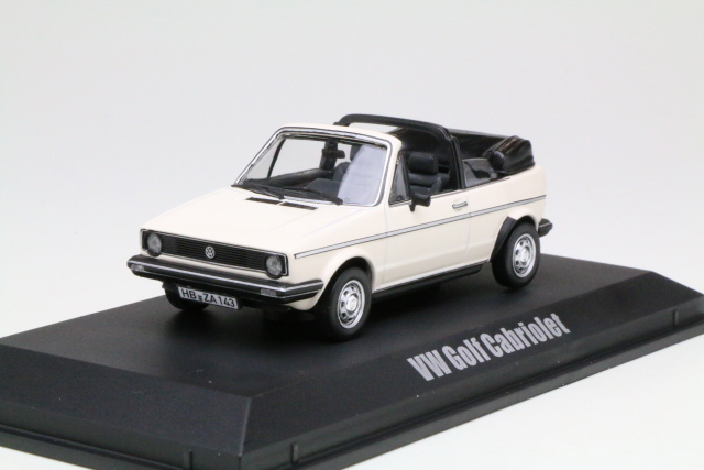 VW Golf 1 Cabriolet 1981, valkoinen - Sulje napsauttamalla kuva