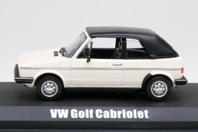 VW Golf 1 Cabriolet 1981, valkoinen - Sulje napsauttamalla kuva