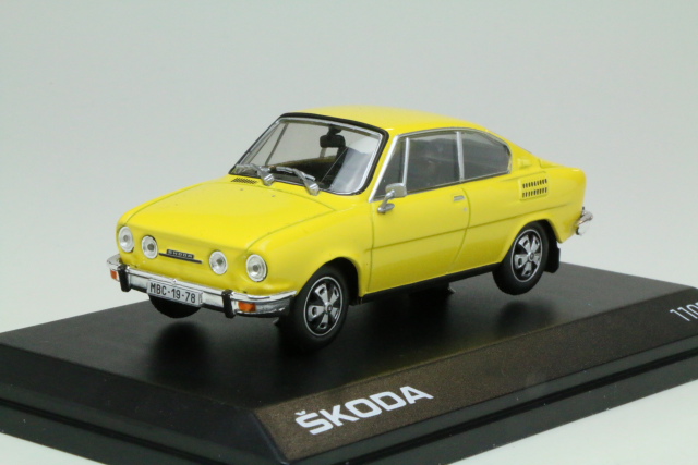 Skoda 110R Coupe 1978, keltainen - Sulje napsauttamalla kuva