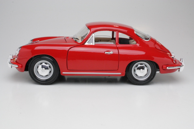 Porsche 356B Coupe 1961, punainen - Sulje napsauttamalla kuva