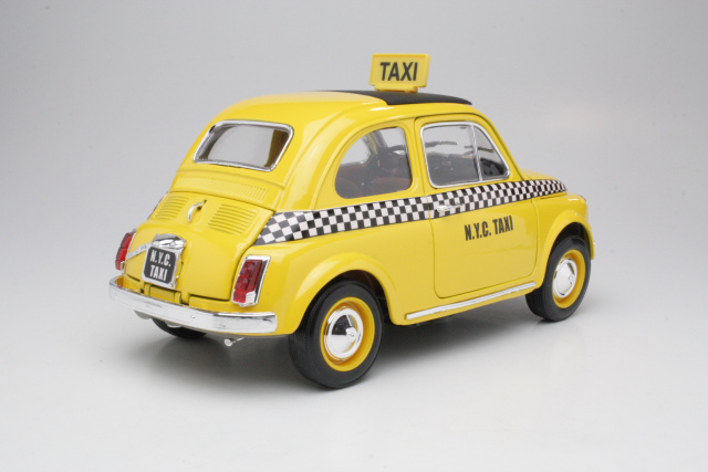 Fiat 500 Taxi, keltainen - Sulje napsauttamalla kuva