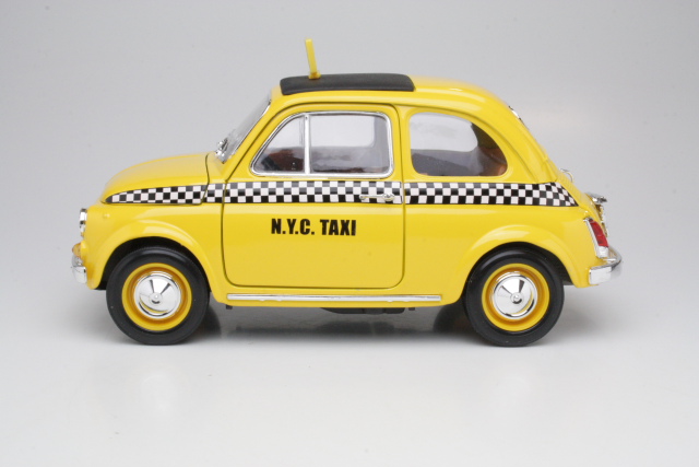 Fiat 500 Taxi, keltainen - Sulje napsauttamalla kuva