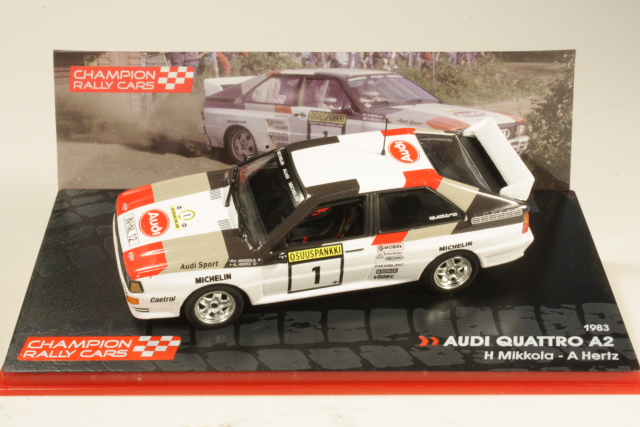 Audi Quattro A2, Finland 1983, H.Mikkola, no.1 - Sulje napsauttamalla kuva