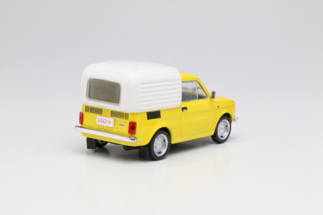 Fiat 126P Bombel, keltainen/valkoinen - Sulje napsauttamalla kuva