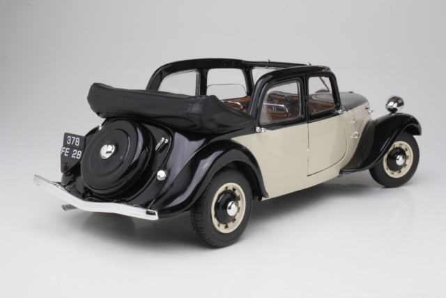 Citroen Traction 11B Decouvrable 1938, musta/beige