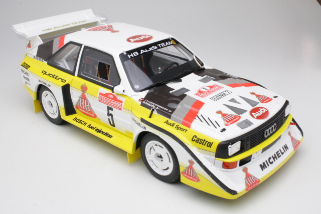 Audi Sport Quattro S1, San Remo 1985, W.Rohrl, no.5 - Sulje napsauttamalla kuva