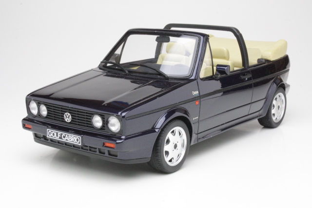 VW Golf 1 Cabriolet 1988, tummansininen